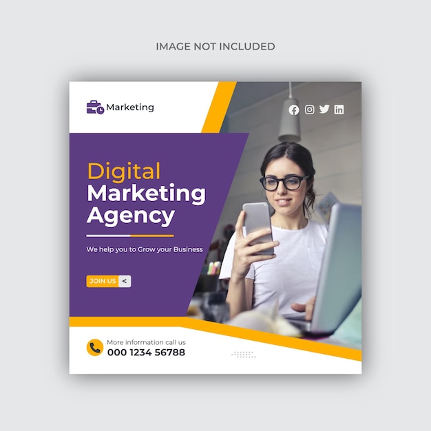 Digital marketing facebook post design