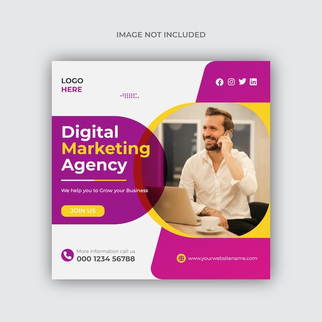 Digital Marketing Facebook Social Media Post Design