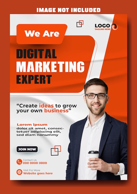 Digital marketing flyer design