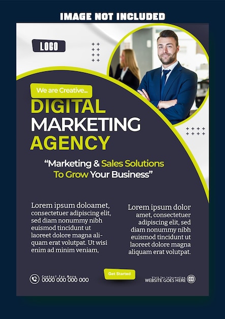 Digital marketing flyer design