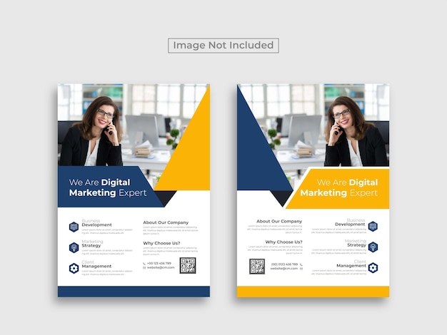 Digital marketing flyer template and multipurpose marketing corporate flyer