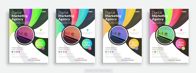 digital marketing flyer template