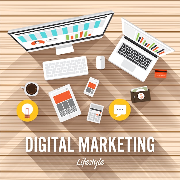 Digital marketing Illustrations