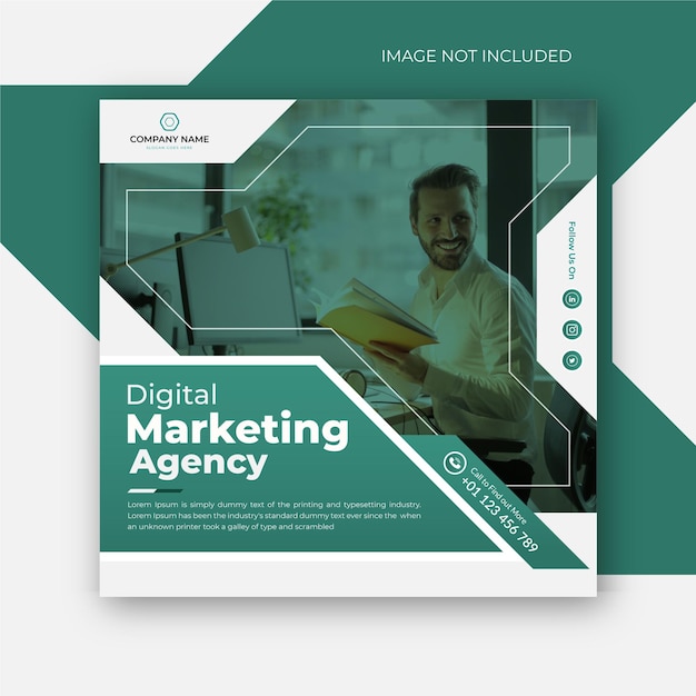 Digital marketing and Instagram social media post banner template