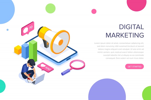 Digital marketing landing page