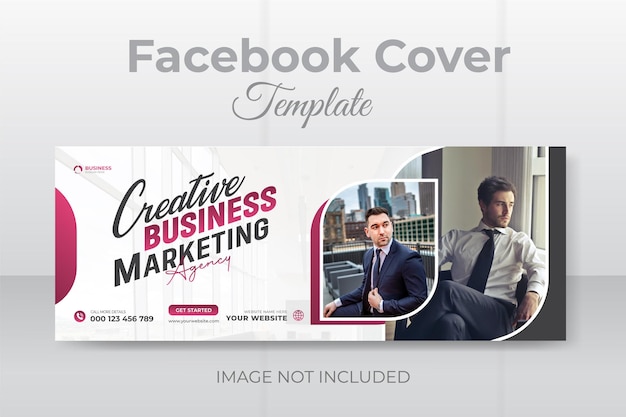 Digital marketing live webinar and corporate facebook cover template