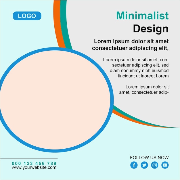 digital marketing live webinar and corporate social media post template
