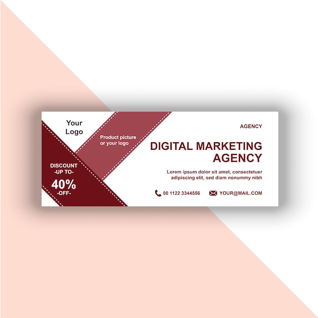 Digital marketing live webinar and corporate social media post template