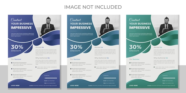 Vector digital marketing modern business flyer design template corporate business flyer template