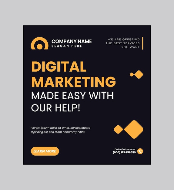 Digital Marketing Post Design Template