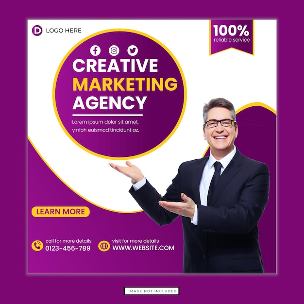 digital marketing post template