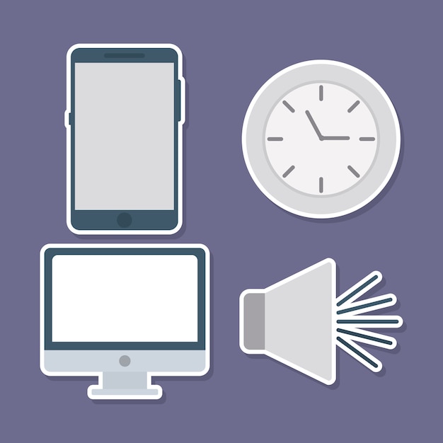 digital marketing related icons