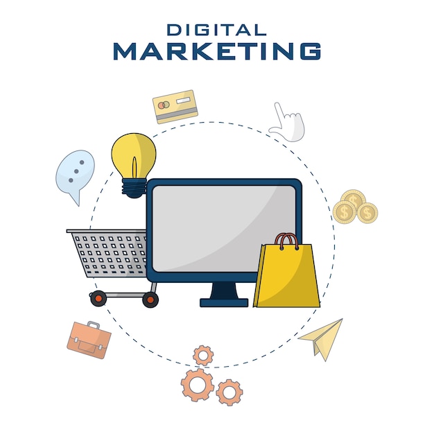 Digital marketing and shopping 