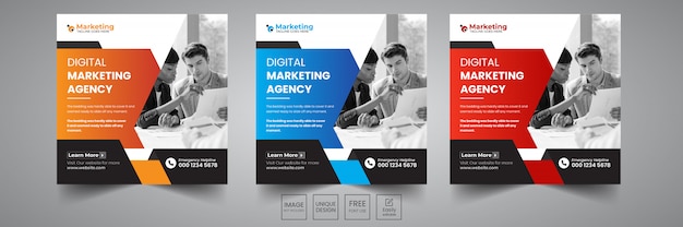 디지털 마케팅 사회 배너 디자인 서식 파일
