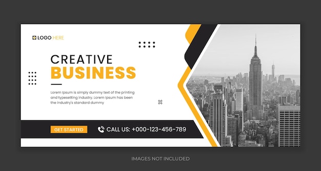 Digital marketing social media facebook cover banner template