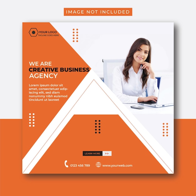 Vector digital marketing social media and instagram post template banner