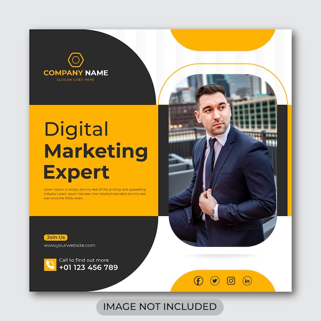 Digital marketing social media post Banner design Template