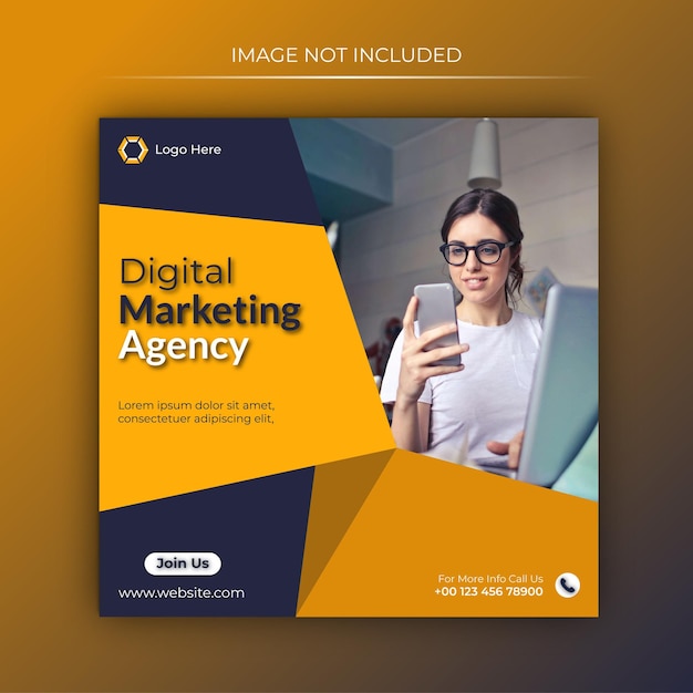 Digital marketing social media post banner design