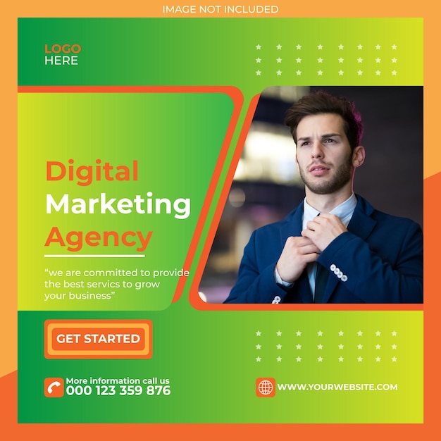 Vector digital marketing and social media post banner