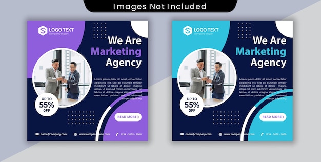 Digital marketing social media post, business marketing flyer design