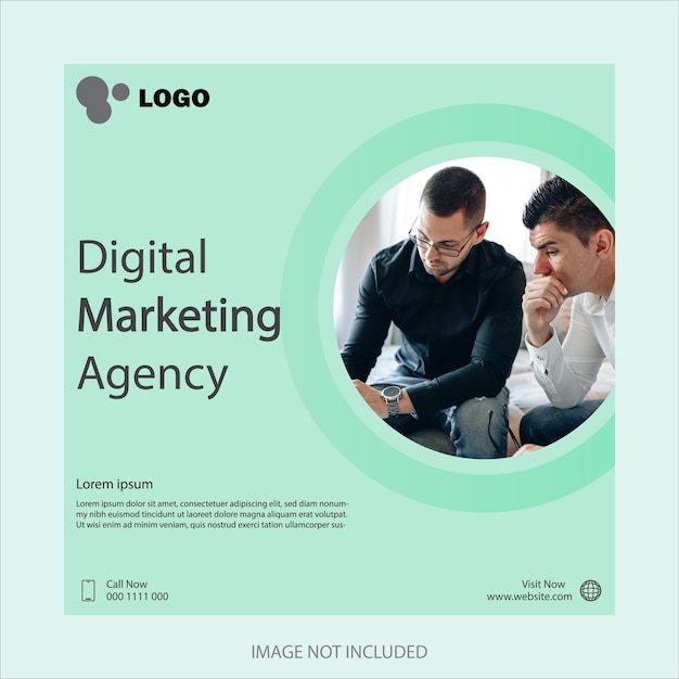 digital marketing social media post and corporate web banner template