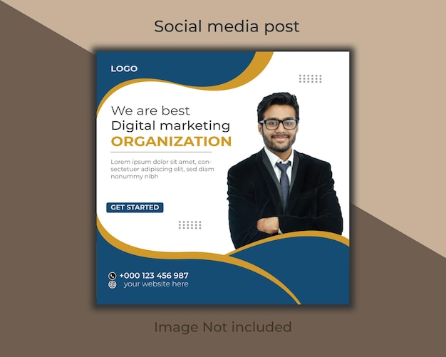 디지털 마케팅 및 소셜 미디어 포스트 디자인 템플릿