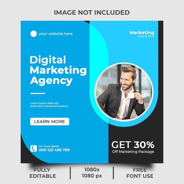 Digital Marketing Social Media Post Template amp Facebook Instagram post design