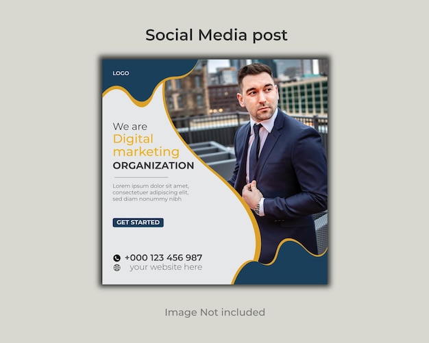Vector digital marketing and social media post template