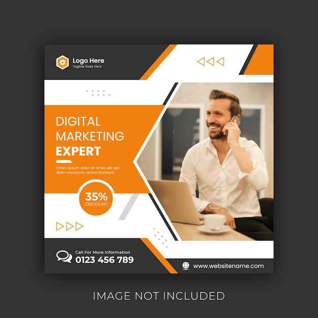 Digital Marketing Social Media Post Template