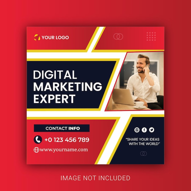 Digital Marketing Social Media Post Template