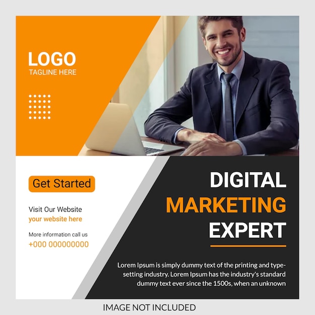 Digital marketing social media post template