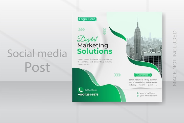 Digital marketing social media post web banner Design