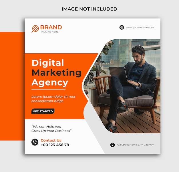 Digital marketing social media template