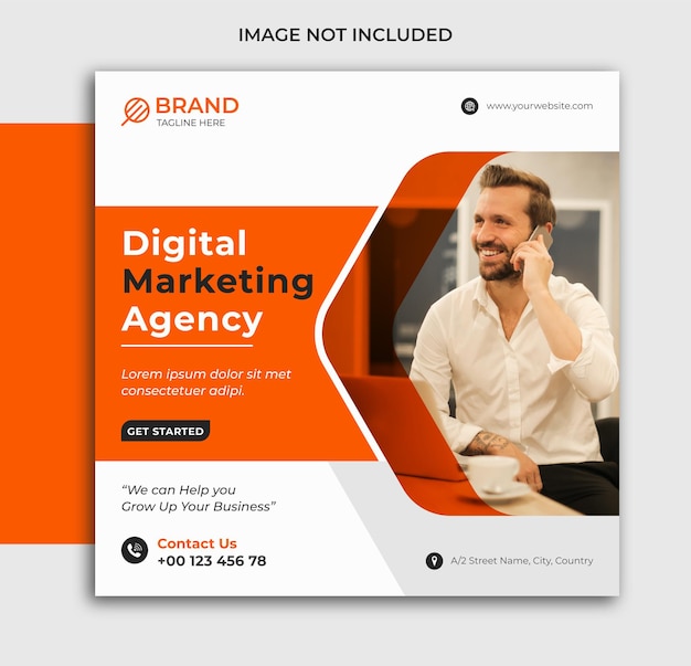 Digital marketing social media template