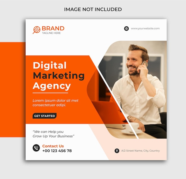 Digital marketing social media template