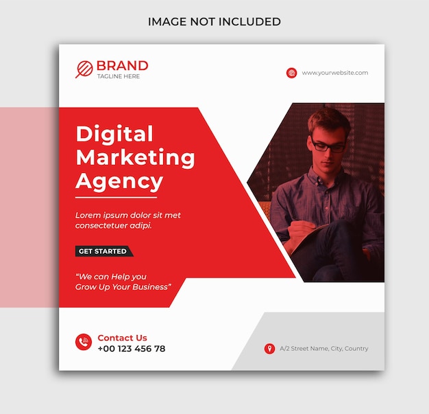 Digital marketing social media template