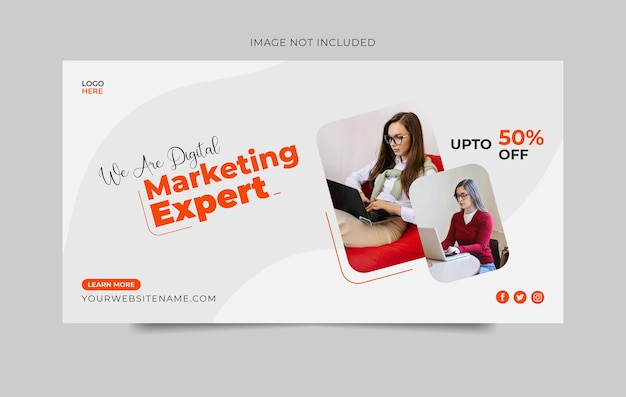 Digital marketing social media and web banner template