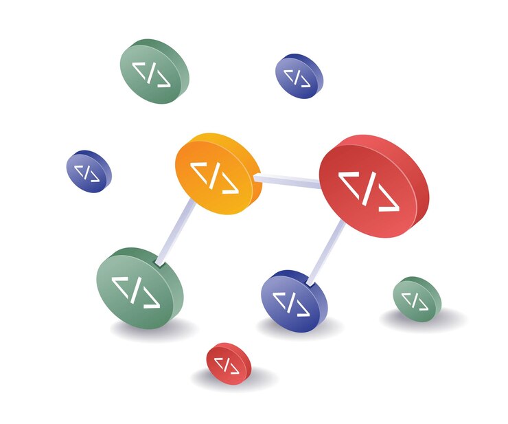 Vector digital marketing strategy pixel network data