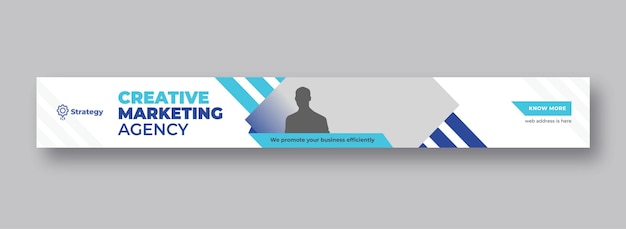 Vector digital marketing web banner corporate business large web banner social media cover banner