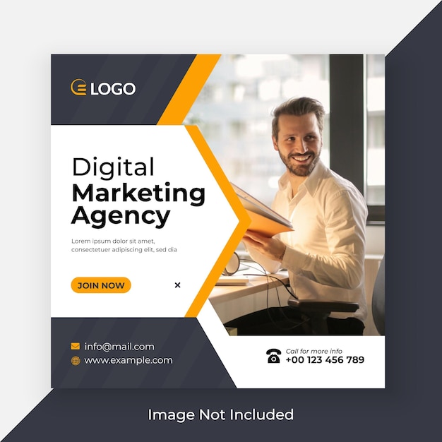 Digital Marketing web banner and corporate social media post template