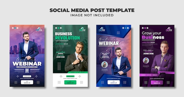 Digital Marrketing And Live Webinar Social Media Instagram Story, Flyer And Banner Template