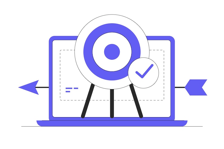 Vector digital media marketing social media advertising analytics digital marketing campaign report web