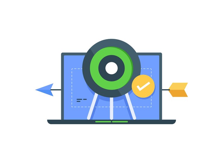 Vector digital media marketingflat design icon vector illustration