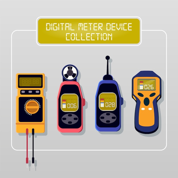 Vector digital meter device collection