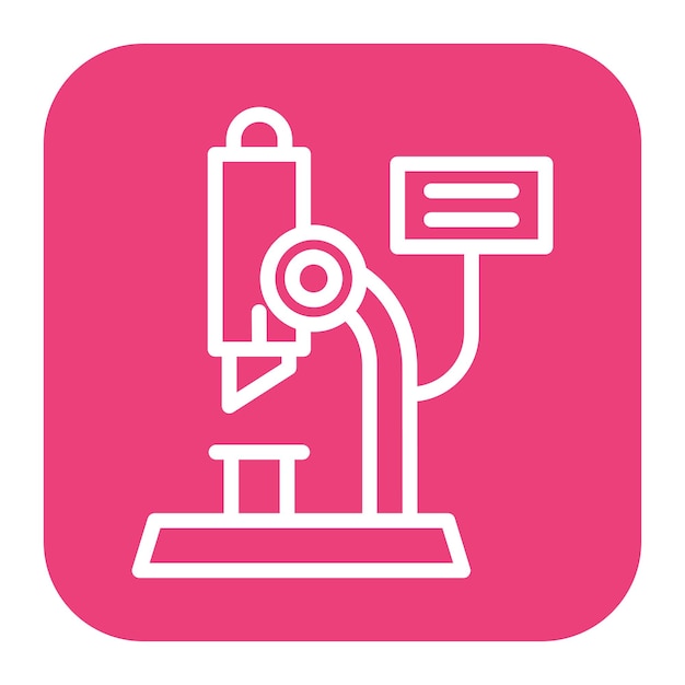 Vector digital microscope icon vector image can be used for science