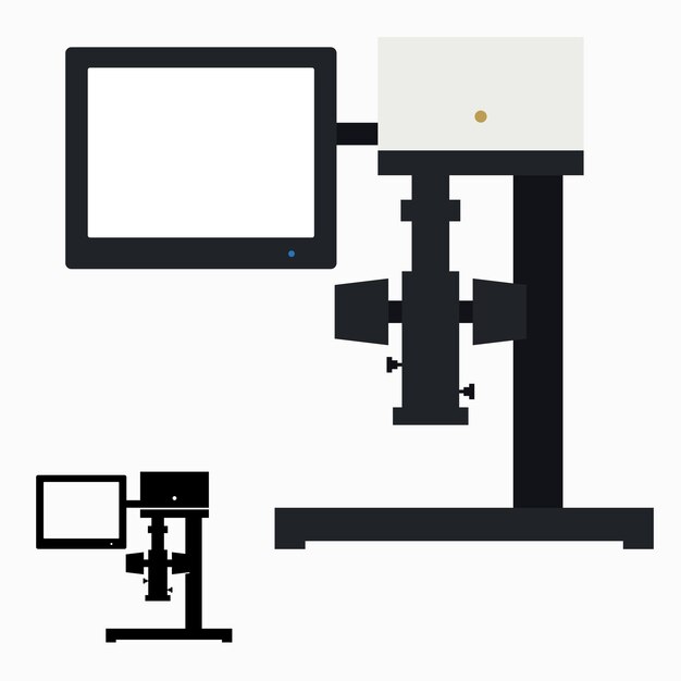 Digital Microscope With Large Touch Screen Display