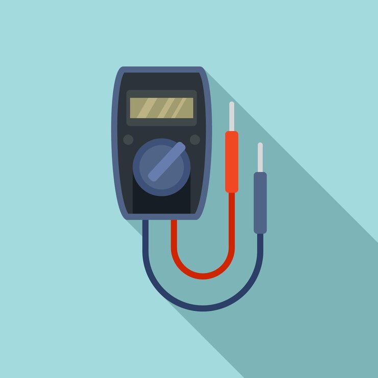 Vector digital multimeter icon flat illustration of digital multimeter vector icon for web design