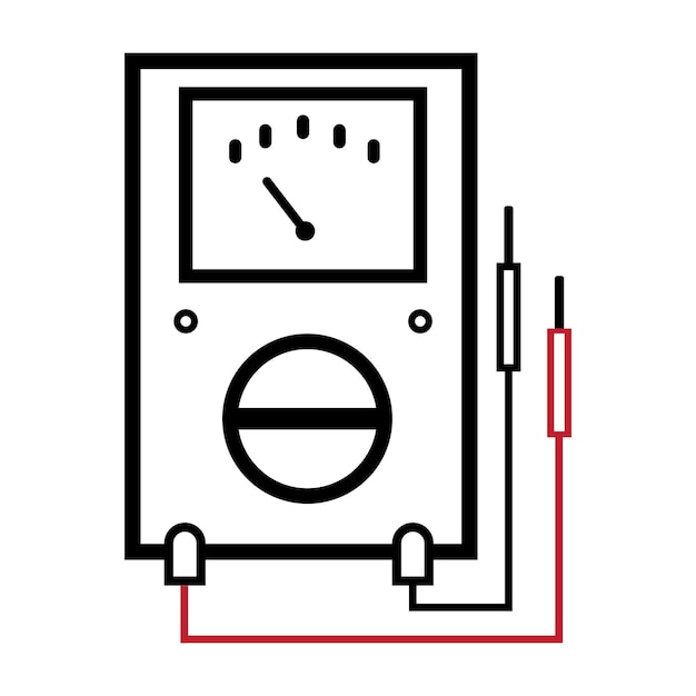 벡터 디지털 멀티미터 아이콘