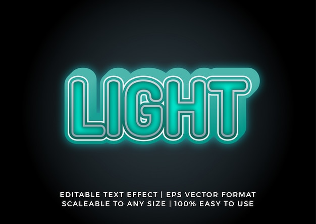 Digital neon 3d text effect