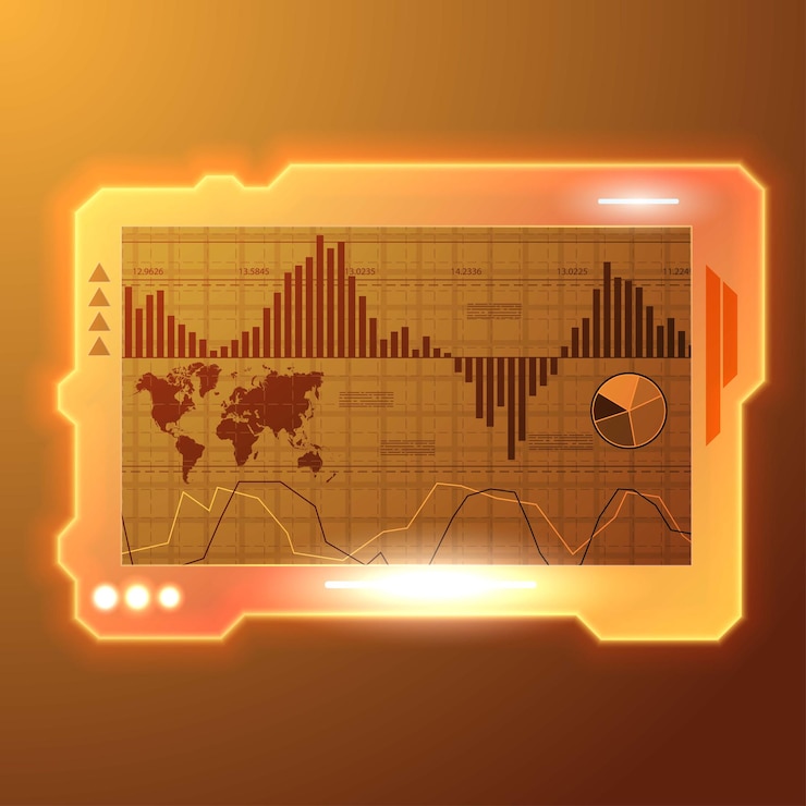 Vector digital panel light display wallpaper